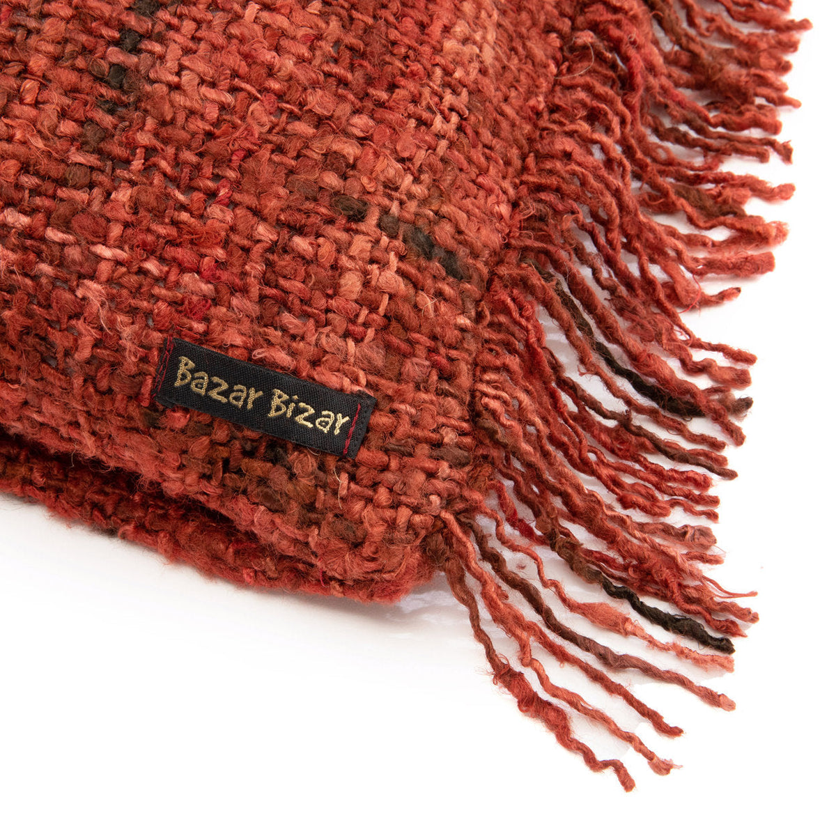 Bazar Bizar Housse de coussin En Coton Oh My Gee Rouge 40 x 40 cm