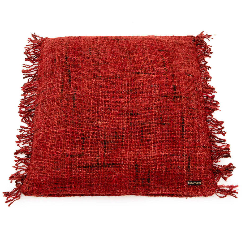 Bazar Bizar Housse de coussin En Coton Oh My Gee Rouge 60 x 60 cm