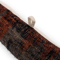 Bazar Bizar Katoenen Tochtstopper Oh My Gee Zwart/Oranje L80 cm