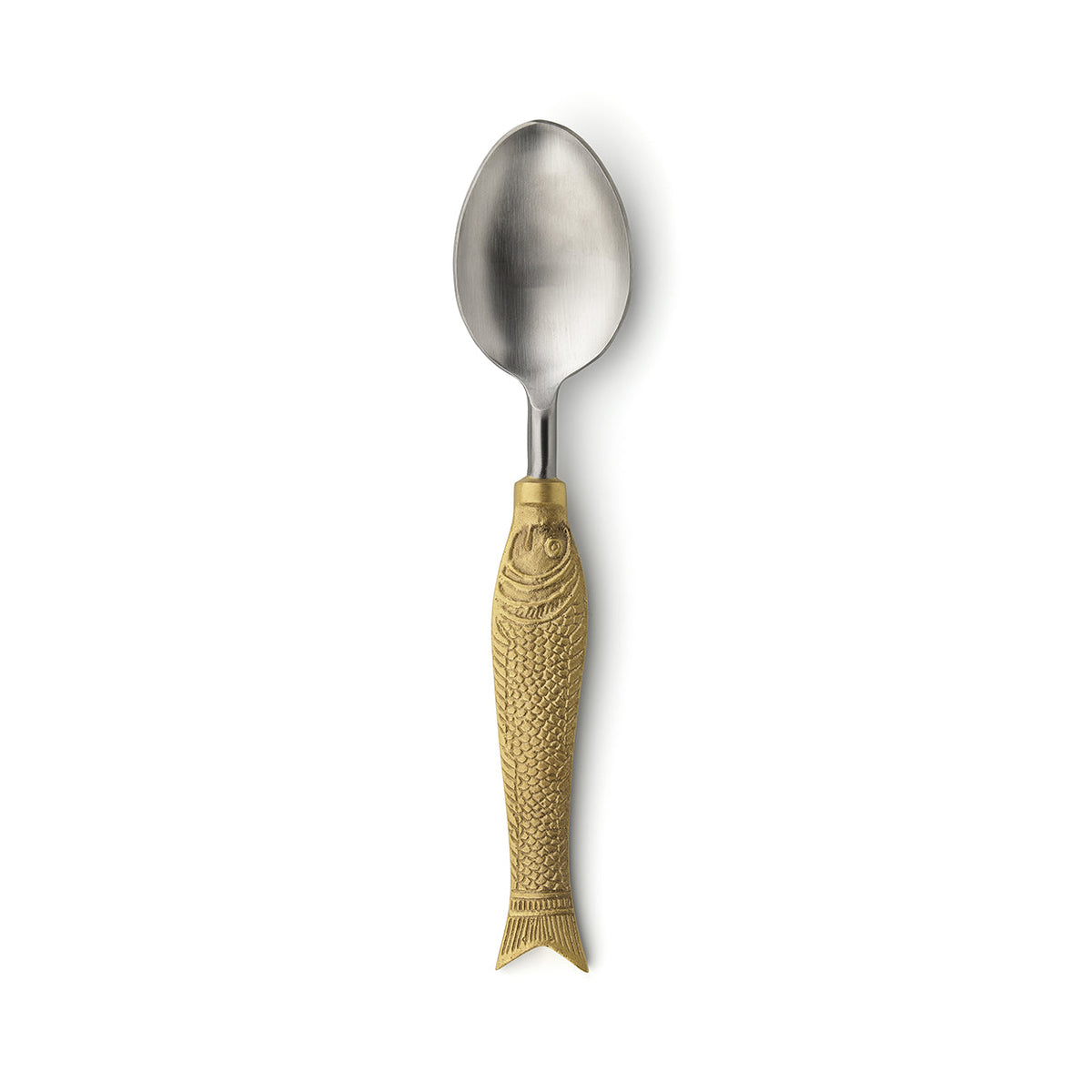 Bazar Bizar Messing Lepel Fish Goud L20 cm