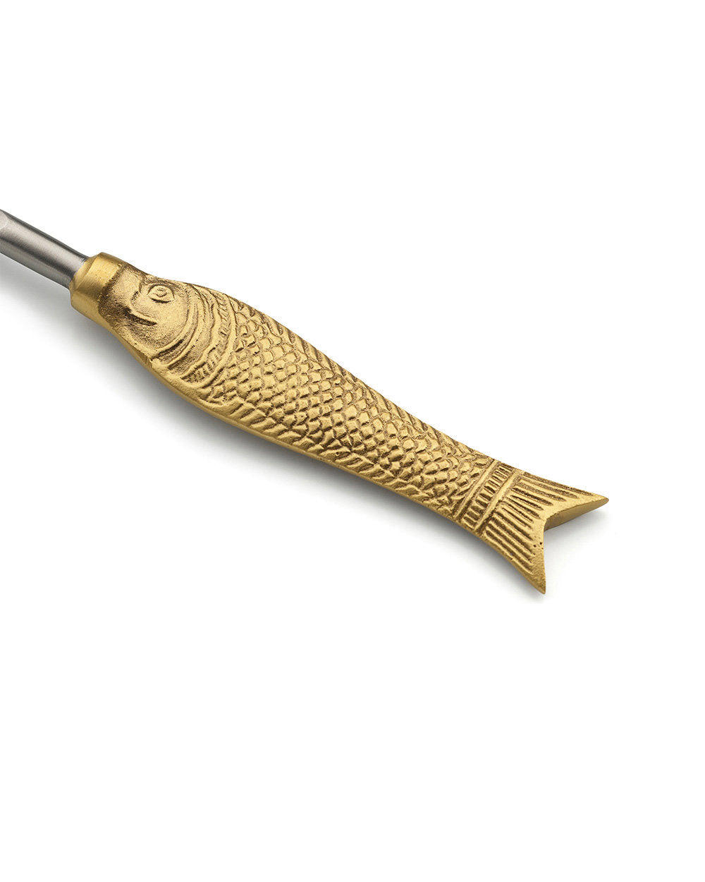 Bazar Bizar Messing Vork Fish Goud L21 cm