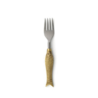Bazar Bizar Messing Vork Fish Goud L18 cm