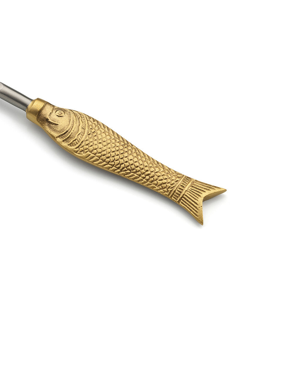 Bazar Bizar Messing Vork Fish Goud L18 cm