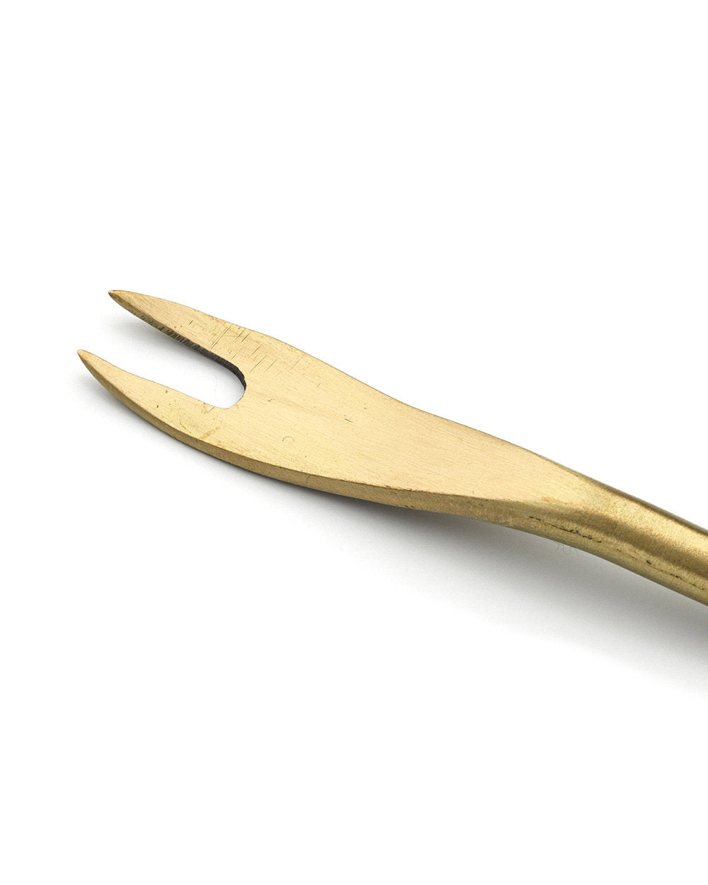 Bazar Bizar Messing Vork Olive Fork Goud L12 cm