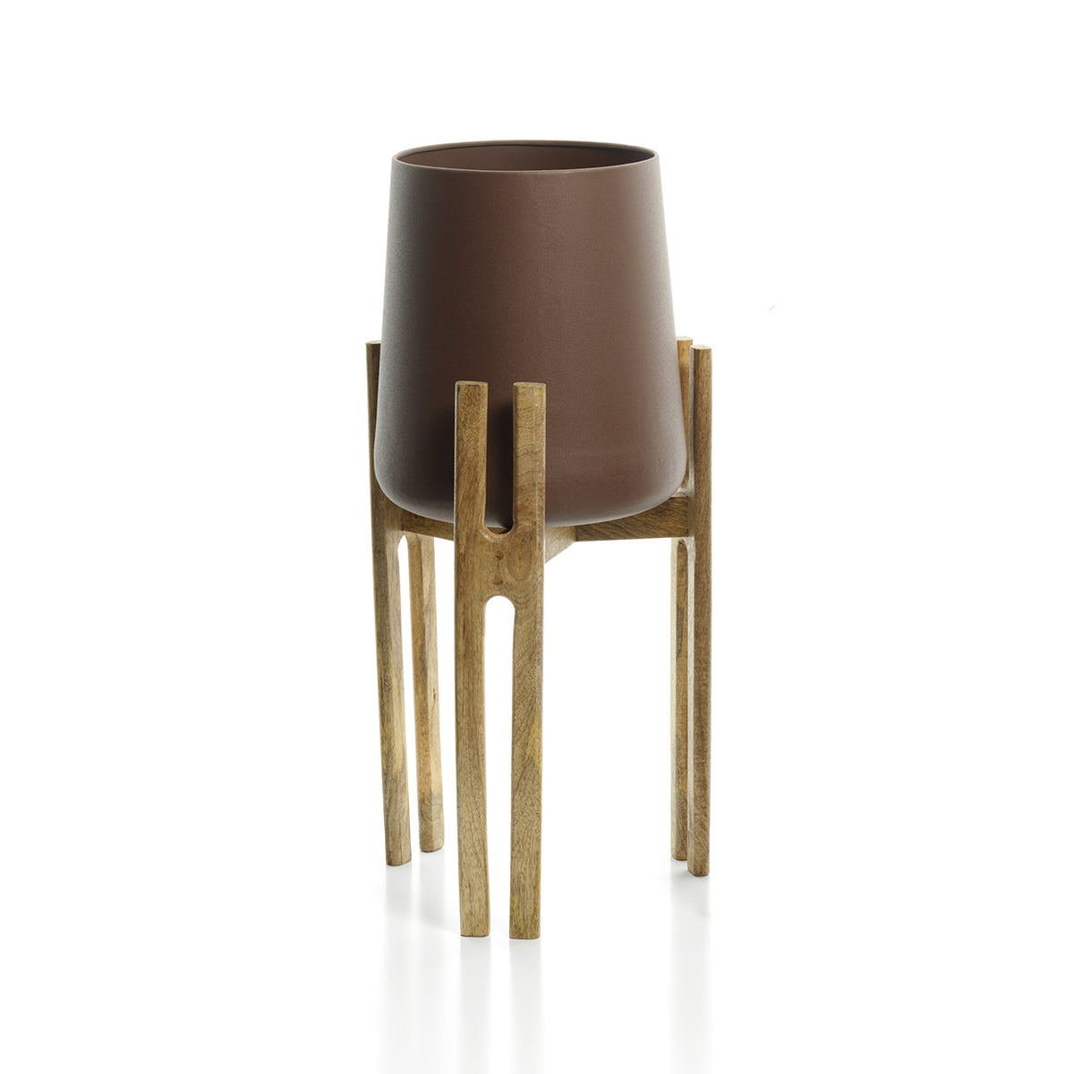 Bazar Bizar Betonnen Plantenpot Forked Root Naturel/Bruin 30 x 28 x 66 cm