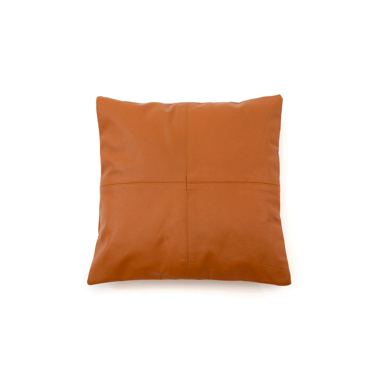 Bazar Bizar Housse de coussin En Cuir Four Panel Camel 40 x 40 cm