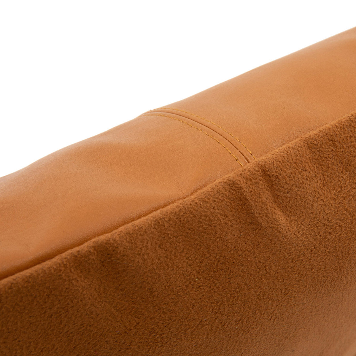 Bazar Bizar Housse de coussin En Cuir Four Panel Camel 40 x 40 cm