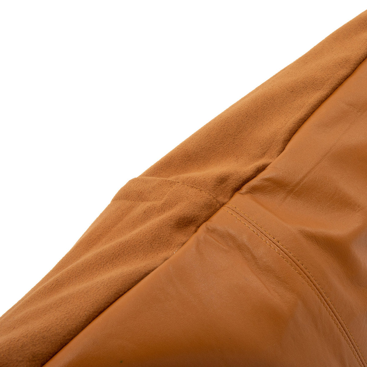 Bazar Bizar Housse de coussin En Cuir Four Panel Camel 60 x 60 cm