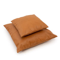 Bazar Bizar Housse de coussin En Cuir Four Panel Camel 60 x 60 cm