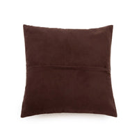 Bazar Bizar Housse de coussin En Cuir Four Panel Brun chocolat 40 x 40 cm