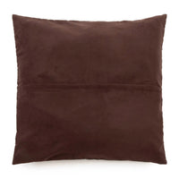 Bazar Bizar Housse de coussin En Cuir Four Panel Brun chocolat 60 x 60 cm