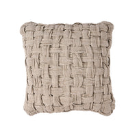 Bazar Bizar Housse de coussin En Lin Crossier Naturel 50 x 50 cm