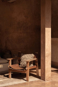Bazar Bizar Housse de coussin En Lin Crossier Naturel 50 x 50 cm