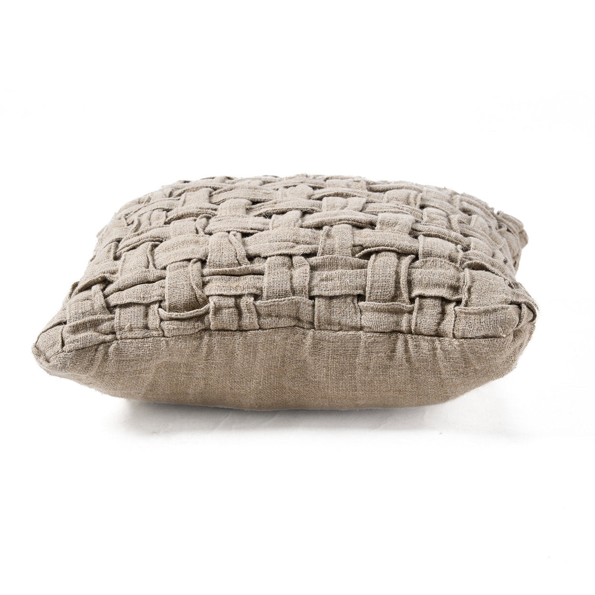 Bazar Bizar Housse de coussin En Lin Crossier Naturel 50 x 50 cm