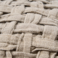 Bazar Bizar Housse de coussin En Lin Crossier Naturel 50 x 50 cm