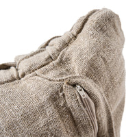 Bazar Bizar Housse de coussin En Lin Crossier Naturel 50 x 50 cm
