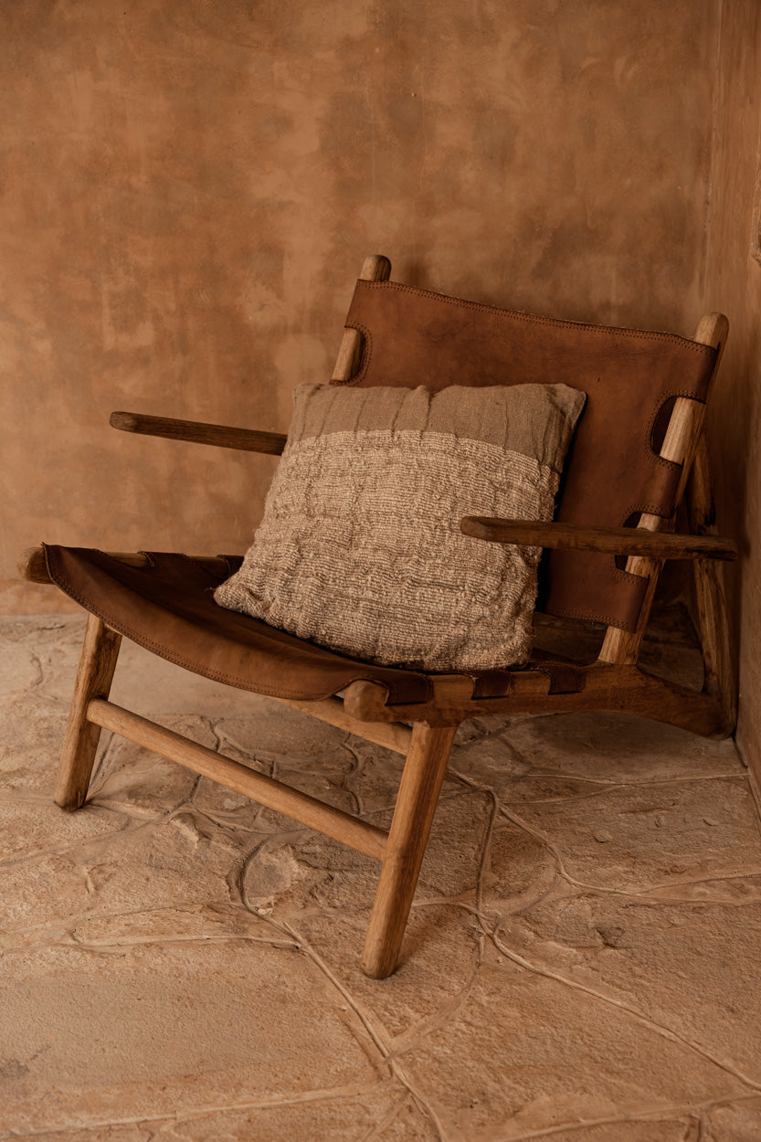 Bazar Bizar Housse de coussin En Lin Edit Naturel 50 x 50 cm