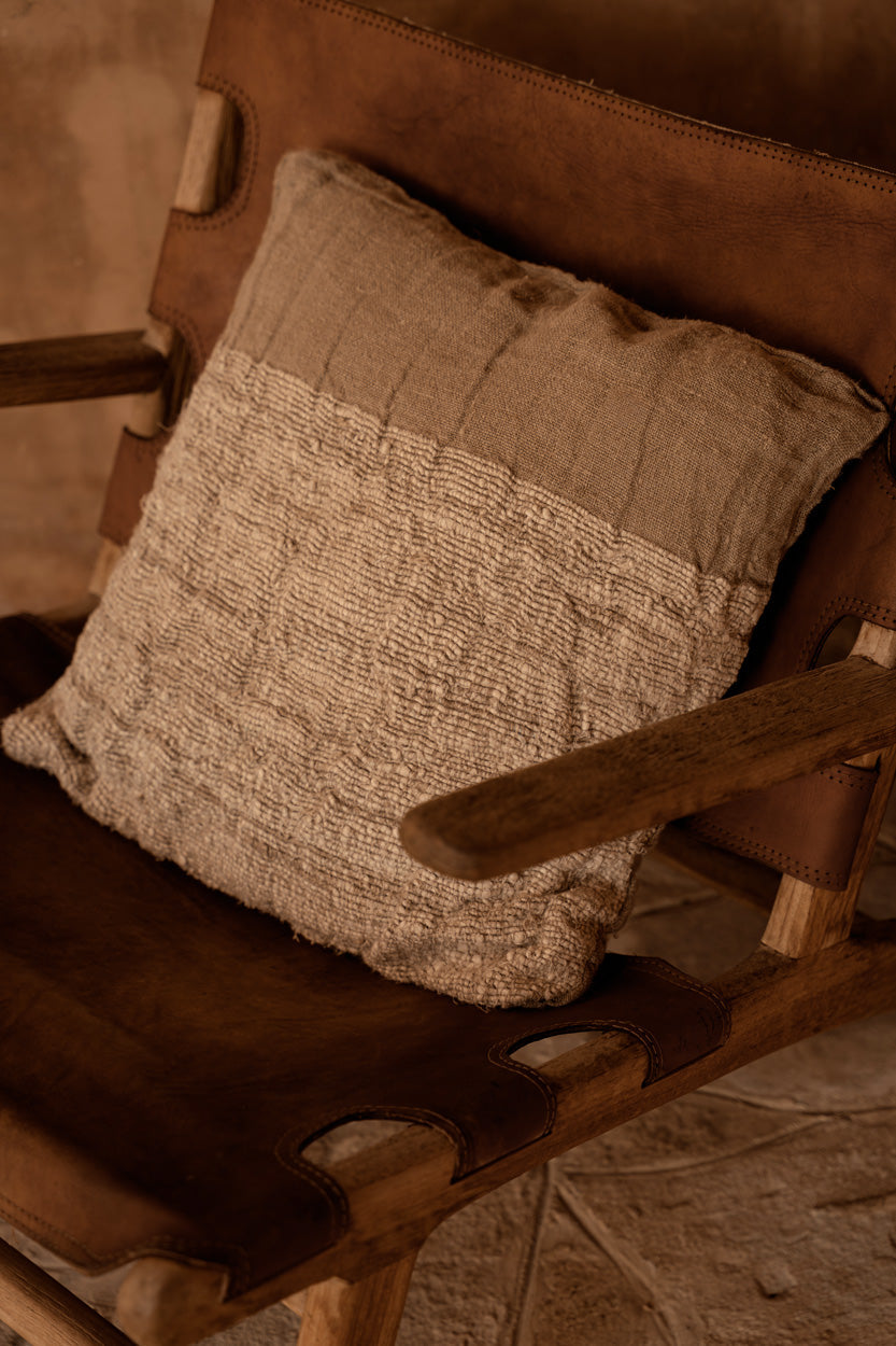 Bazar Bizar Housse de coussin En Lin Edit Naturel 50 x 50 cm