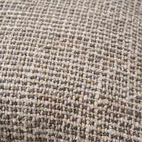 Bazar Bizar Housse de coussin En Lin Grain Naturel/Noir 50 x 50 cm