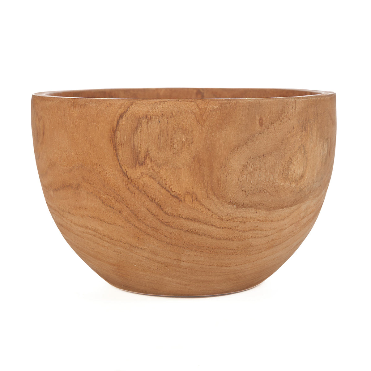 Bazar Bizar Plat de service En Bois de Teck Zen Bowl Naturel Ø25 x H15 cm