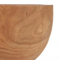Bazar Bizar Plat de service En Bois de Teck Zen Bowl Naturel Ø25 x H15 cm