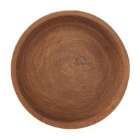 Bazar Bizar Plat de service En Bois de Teck Zen Bowl Naturel Ø25 x H15 cm