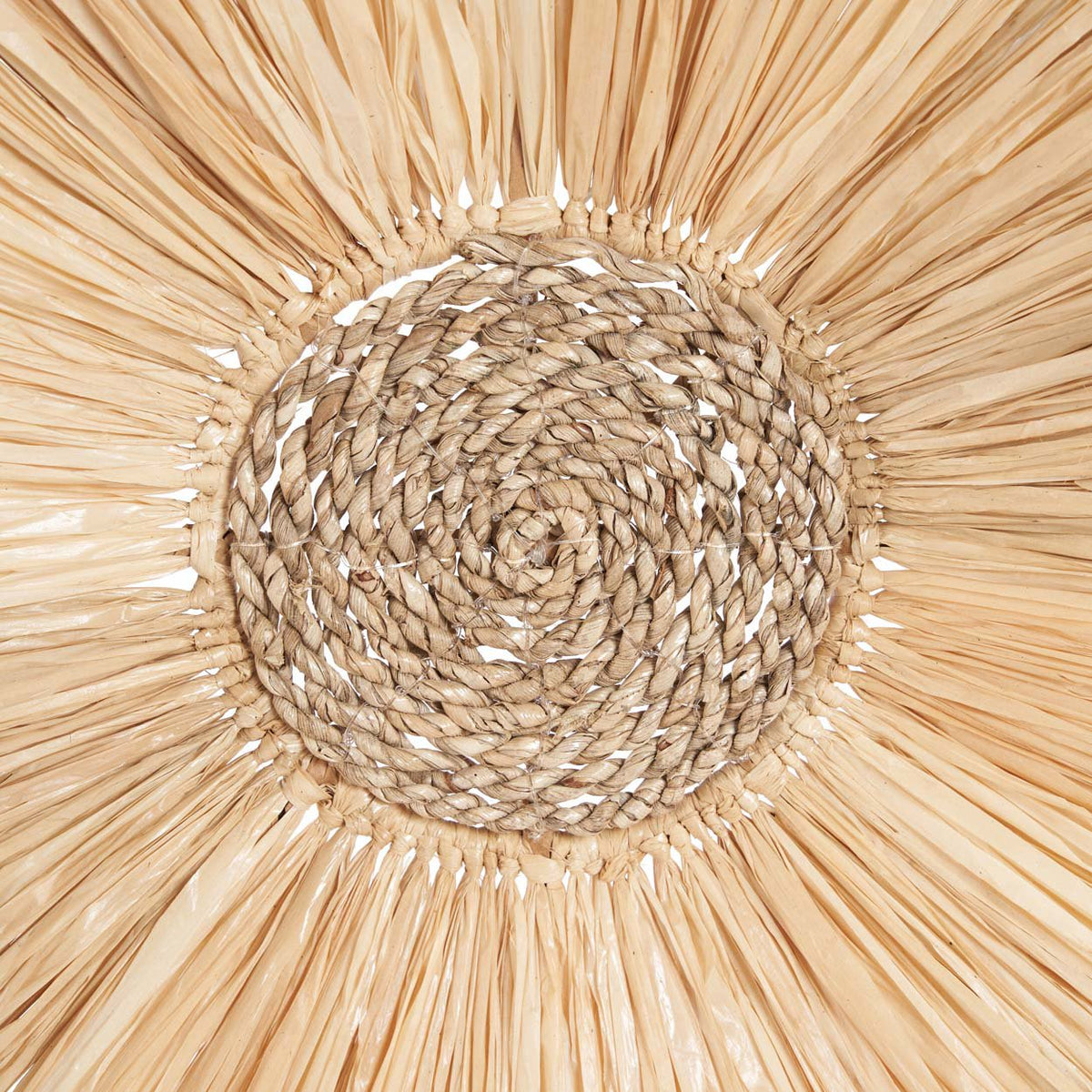 Bazar Bizar Sisal Wanddecoratie Wanita Naturel Ø60 cm