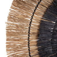 Bazar Bizar Bananenblad Wanddecoratie Amazonia Naturel/Zwart Ø110 cm