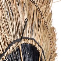 Bazar Bizar Bananenblad Wanddecoratie Amazonia Naturel/Zwart Ø110 cm