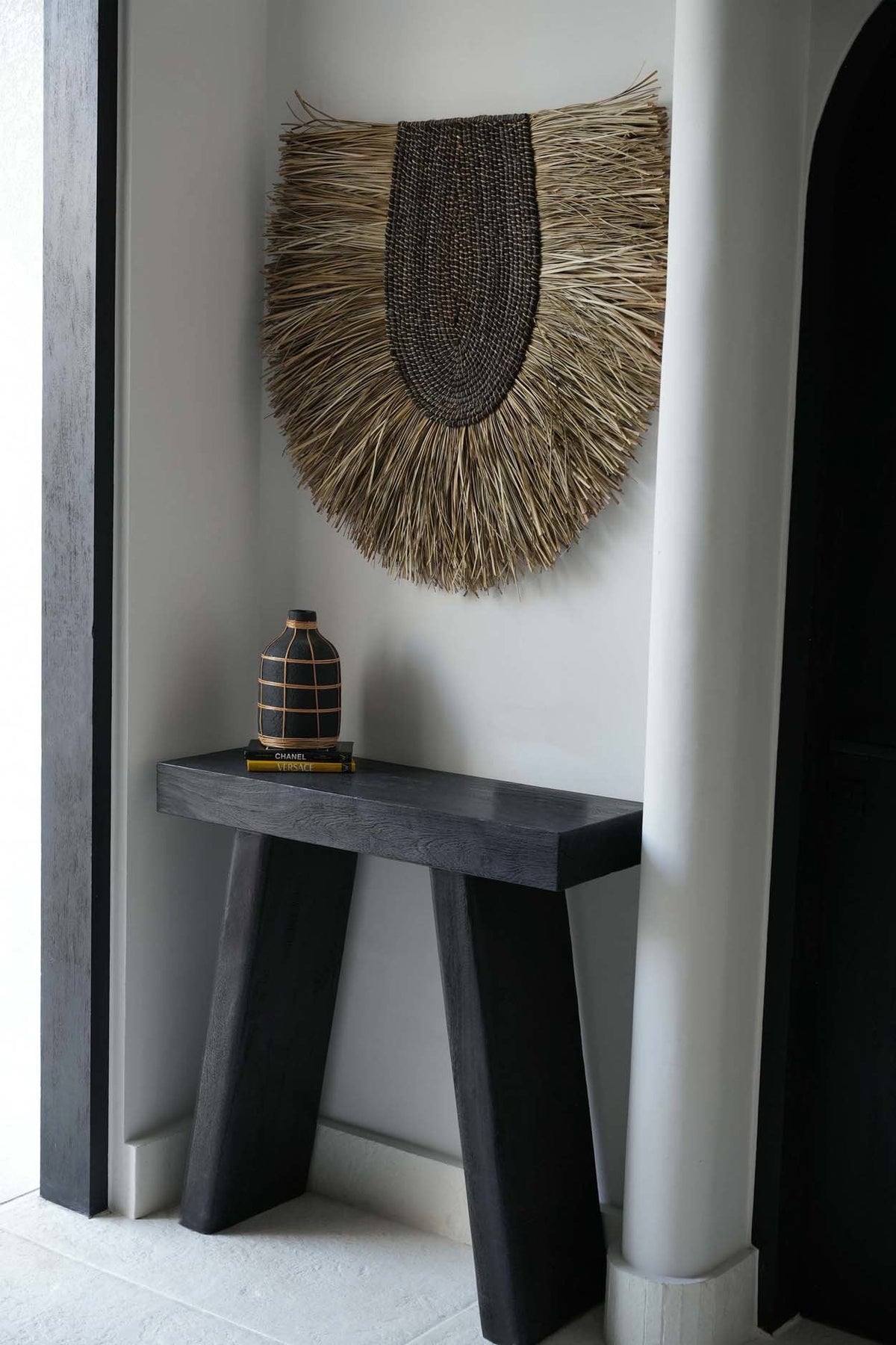 Bazar Bizar Pandan Wanddecoratie Nahla Naturel 85 x 81 cm