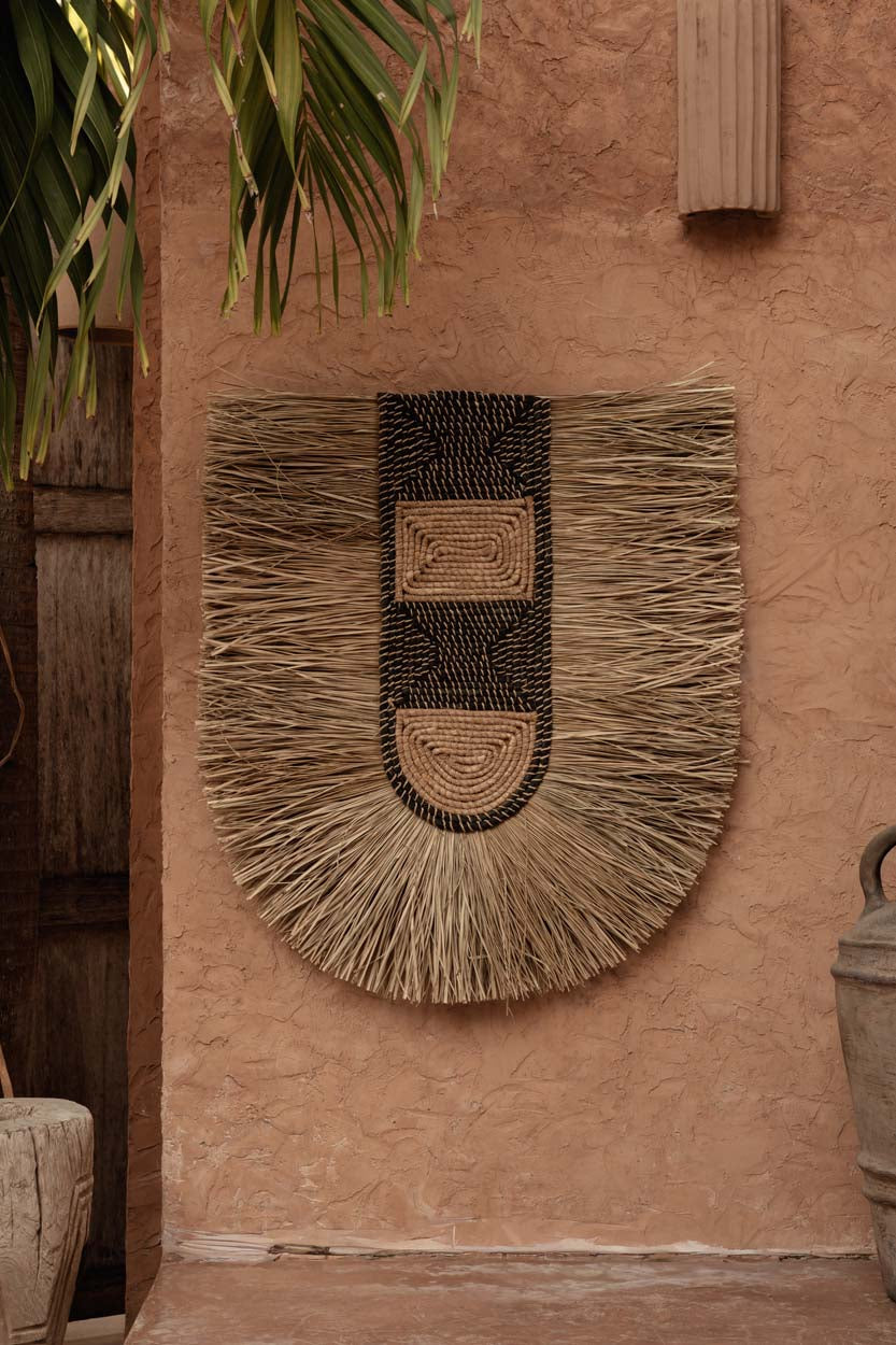 Bazar Bizar Pandan Wanddecoratie Dada Naturel 78 x 85 cm