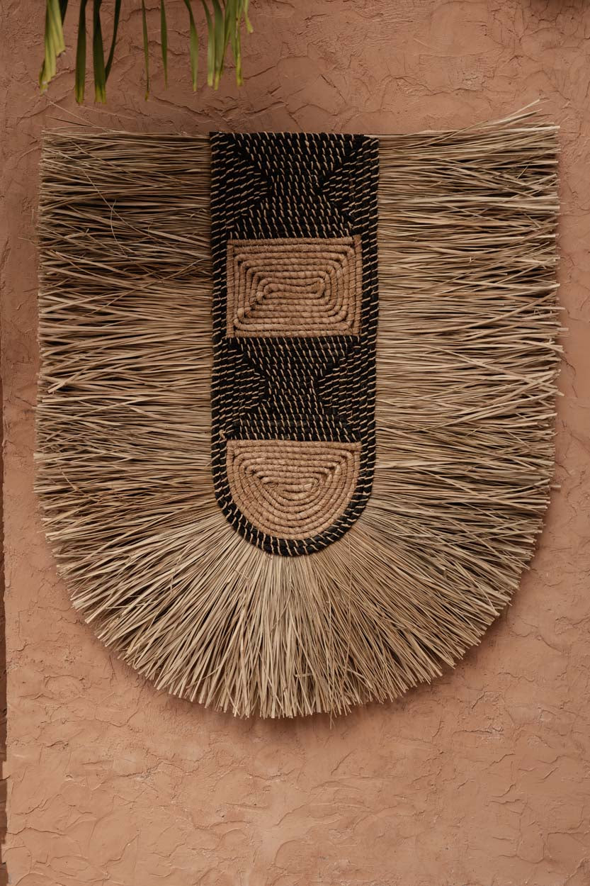 Bazar Bizar Pandan Wanddecoratie Dada Naturel 78 x 85 cm