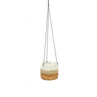Bazar Bizar Bananenblad Plantenhanger Banana Naturel/Wit Ø11 x H10 cm