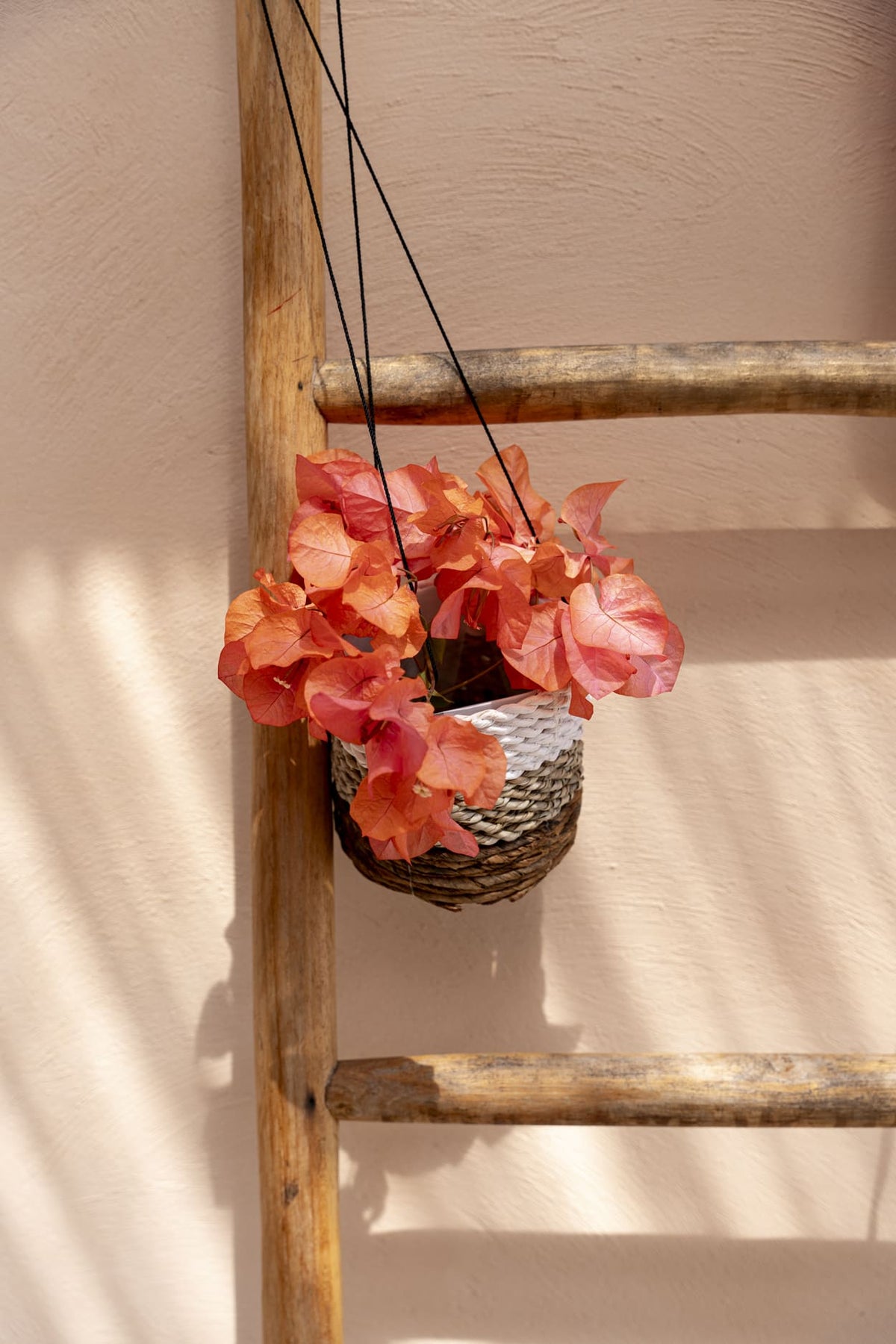 Bazar Bizar Bananenblad Plantenhanger Banana Naturel/Wit Ø11 x H10 cm