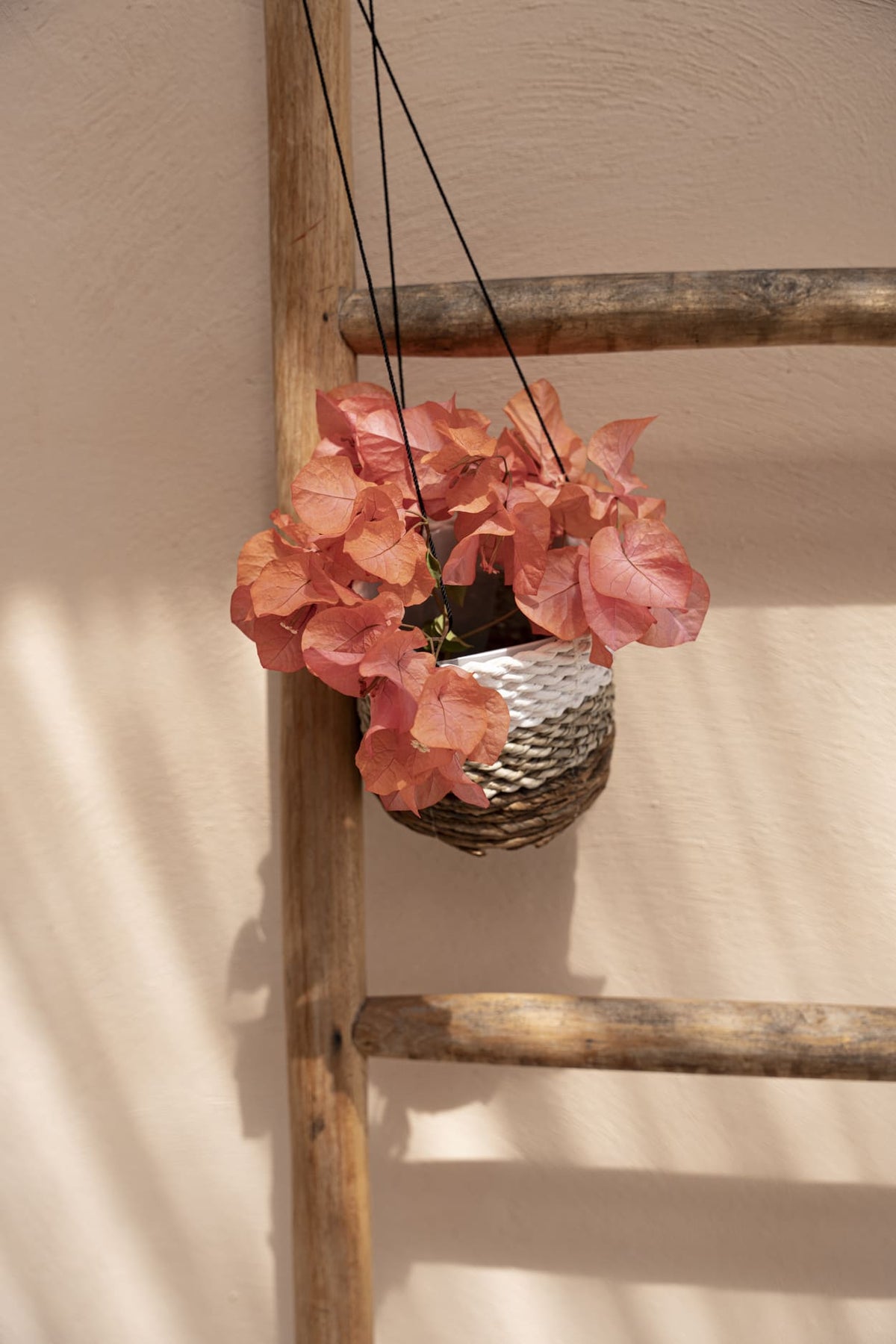 Bazar Bizar Bananenblad Plantenhanger Banana Naturel/Wit Ø11 x H10 cm