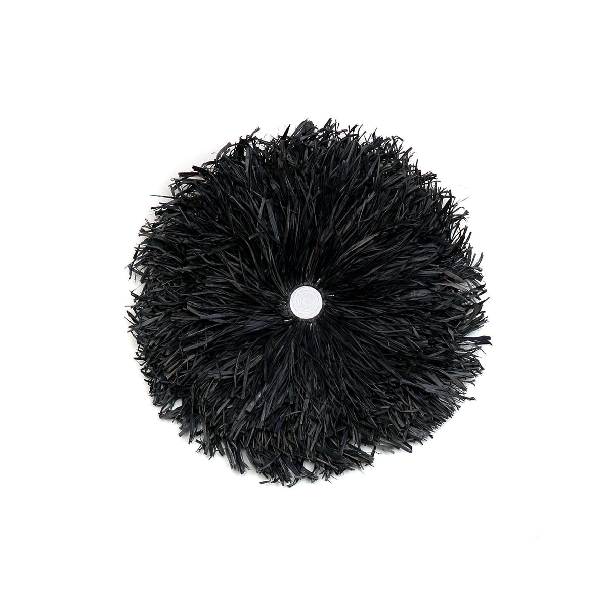 Bazar Bizar Raffia Wanddecoratie Juju Zwart/Bruin Ø50 cm