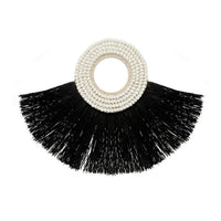 Bazar Bizar Gras Wanddecoratie Alang Alang Shell Zwart/Bruin 86 x 62 cm
