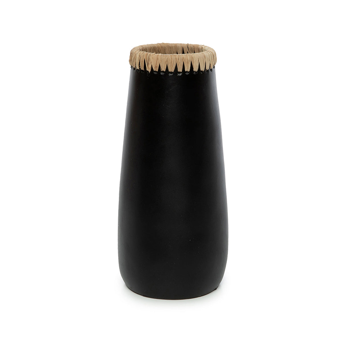 Bazar Bizar Terracotta Vaas Sneaky Zwart/Naturel Ø14 x H31 cm