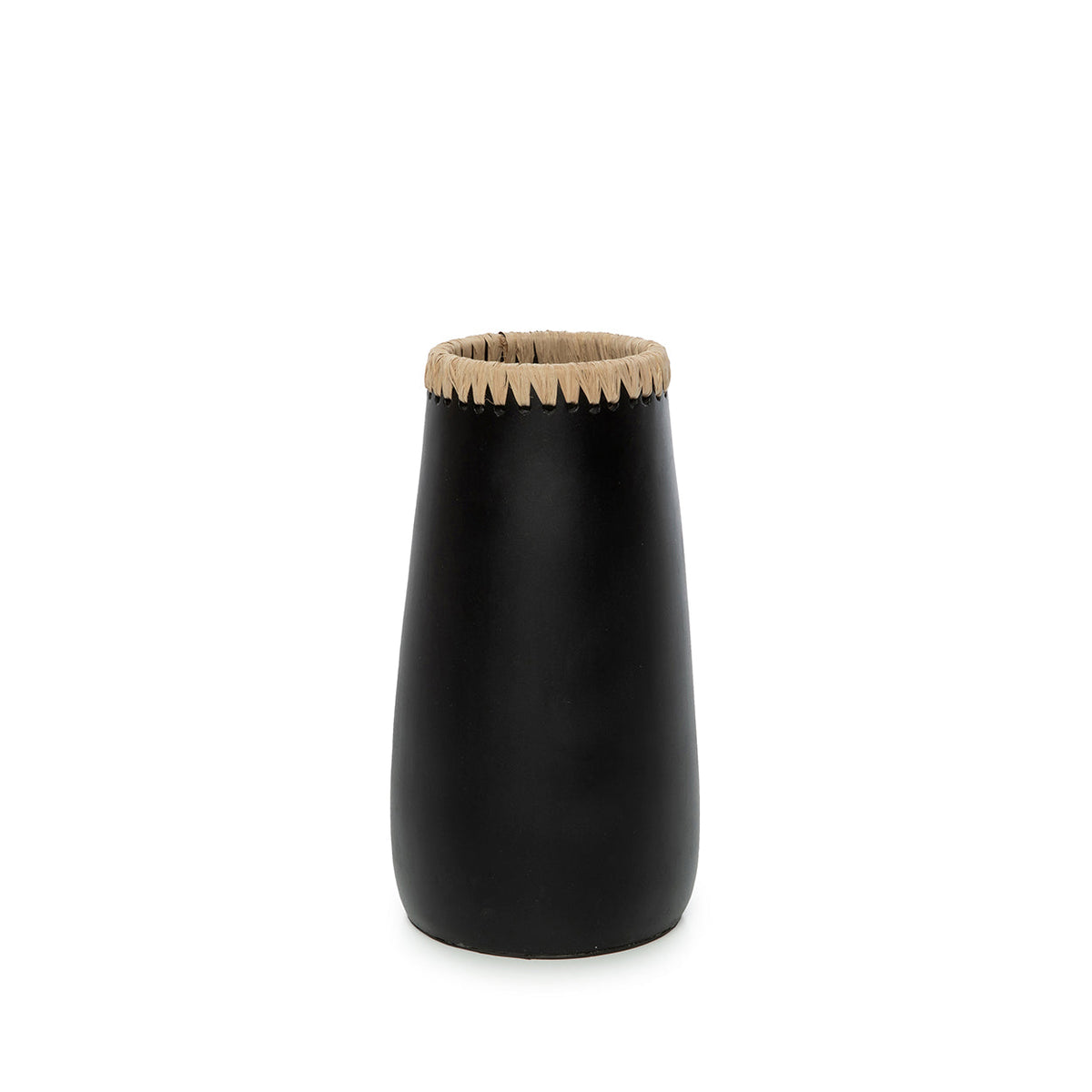 Bazar Bizar Terracotta Vaas Sneaky Zwart/Naturel Ø14 x H26 cm