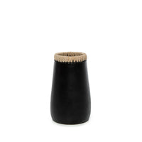 Bazar Bizar Terracotta Vaas Sneaky Zwart/Naturel Ø14 x H22 cm