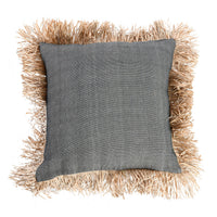 Bazar Bizar Housse de coussin En Coton Bonita Naturel/Noir 60 x 60 cm