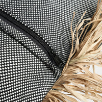 Bazar Bizar Housse de coussin En Coton Bonita Naturel/Noir 60 x 60 cm