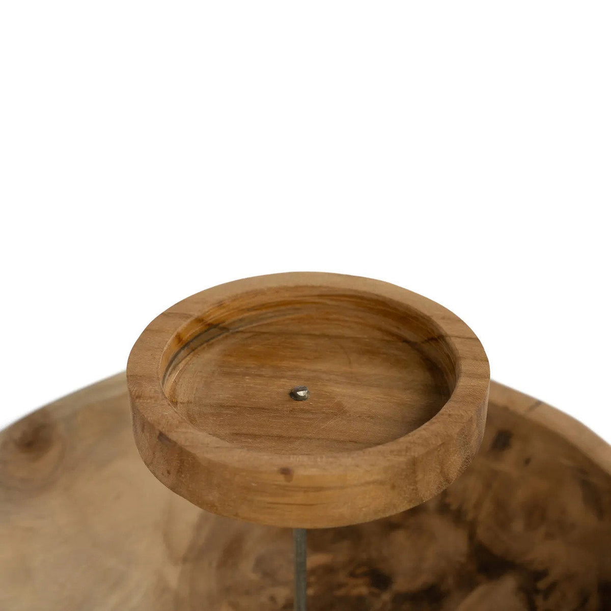 Bazar Bizar Teakhouten Kandelaar Naturel Ø29 x H11 cm