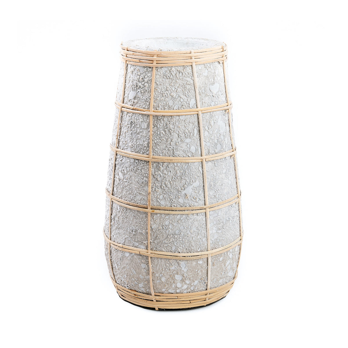 Bazar Bizar Vase En Terre Cuite Cutie Béton/Naturel Ø14 x H31 cm