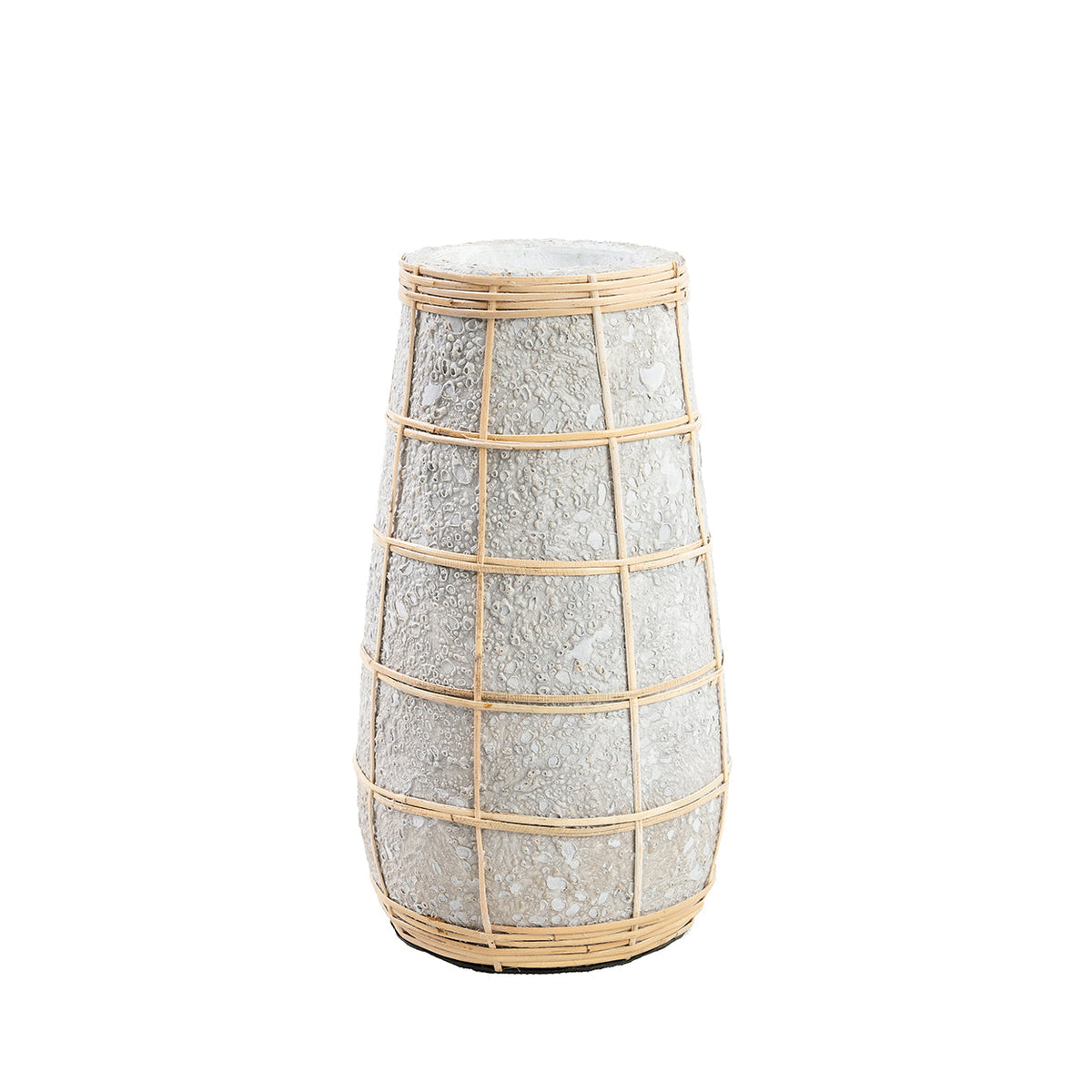 Bazar Bizar Vase En Terre Cuite Cutie Béton/Naturel Ø14 x H26 cm
