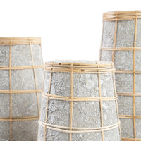 Bazar Bizar Vase En Terre Cuite Cutie Béton/Naturel Ø14 x H26 cm