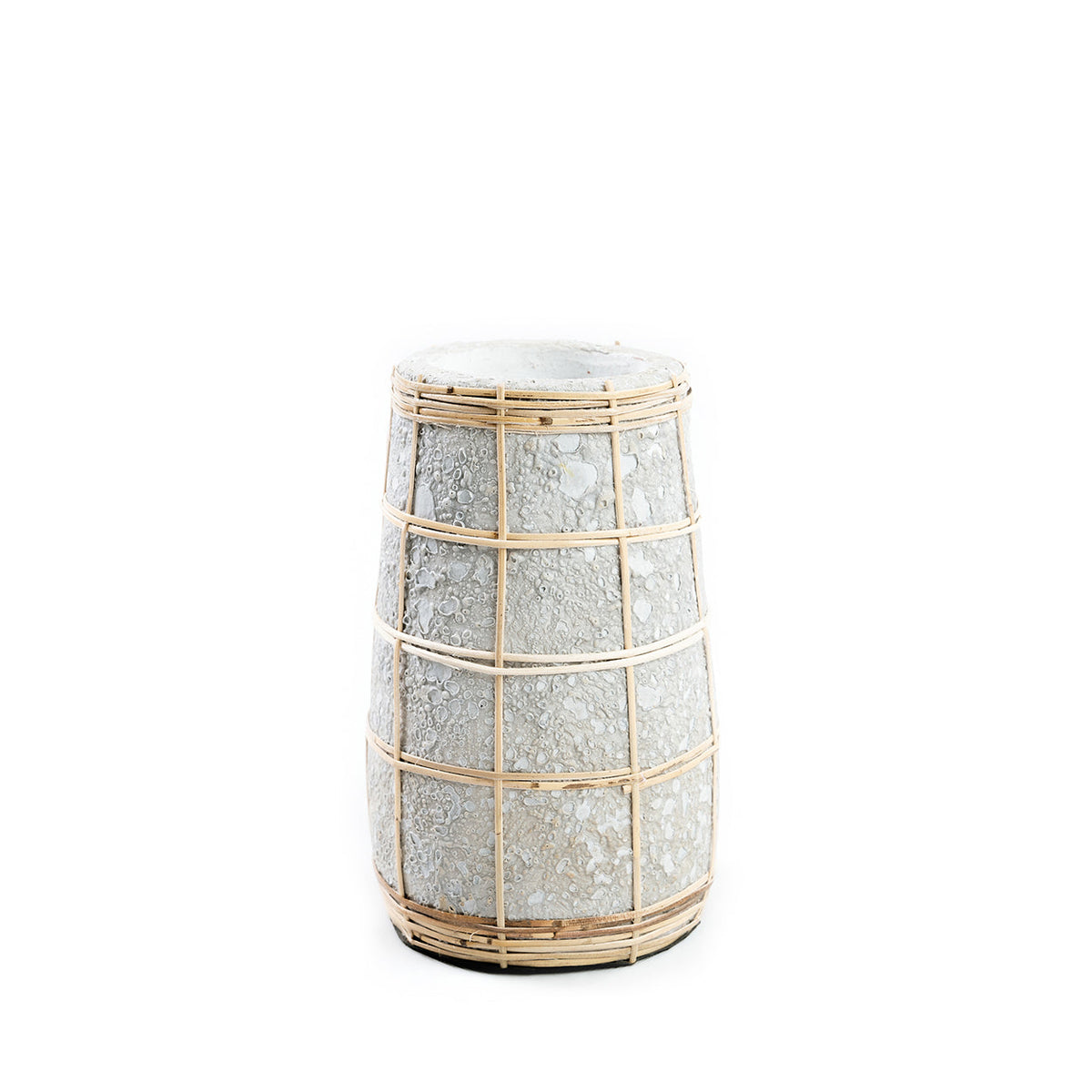 Bazar Bizar Vase En Terre Cuite Cutie Béton/Naturel Ø14 x H22 cm