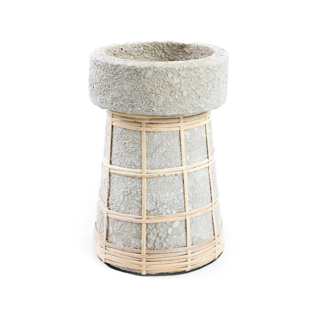 Bazar Bizar Terracotta Kandelaar Serene Beton/Naturel Ø12 x H20 cm