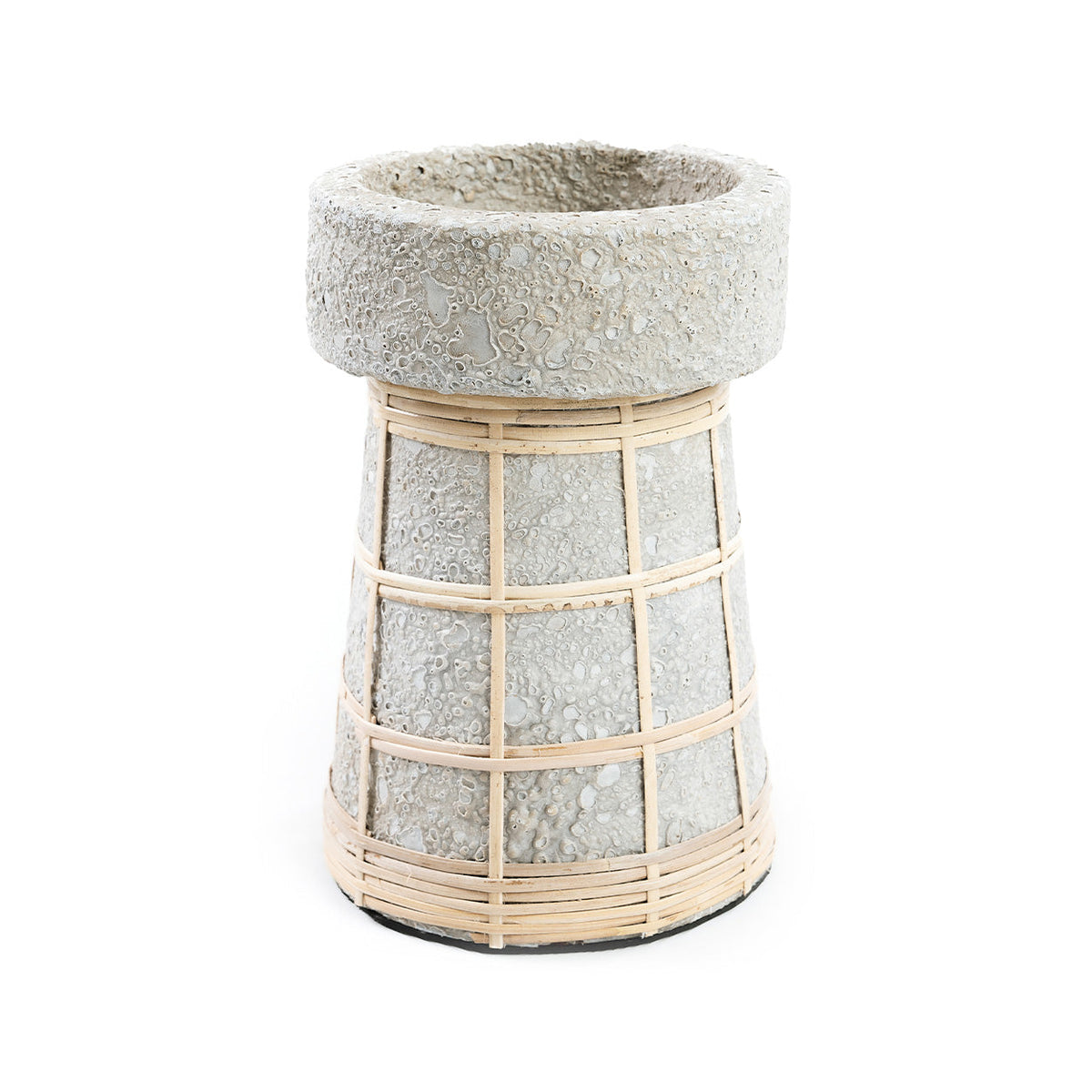 Bazar Bizar Terracotta Kandelaar Serene Beton/Naturel Ø12 x H20 cm