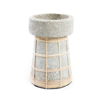 Bazar Bizar Terracotta Kandelaar Serene Beton/Naturel Ø12 x H20 cm
